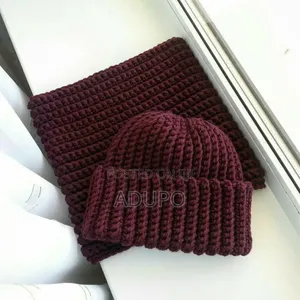 Crochet Headsock and Neck Wrap(2 Piece)