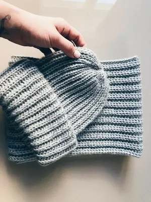 Crochet Headsock and Neck Wrap(2 Piece)