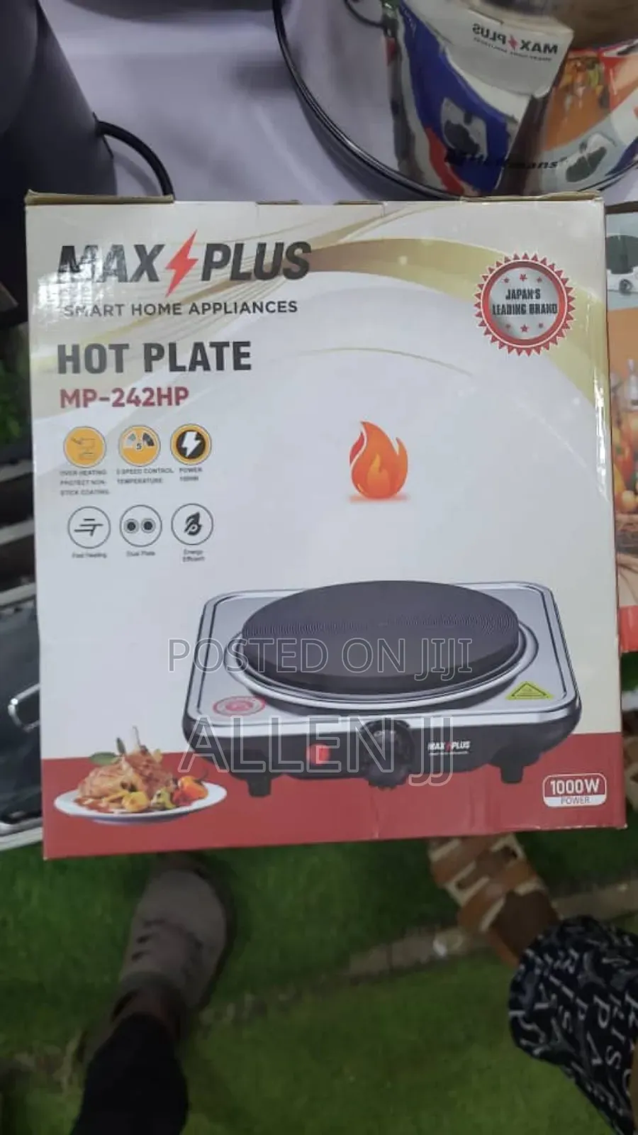 Max Plus Mp-242hp Single Solid Electric Hot Plate.