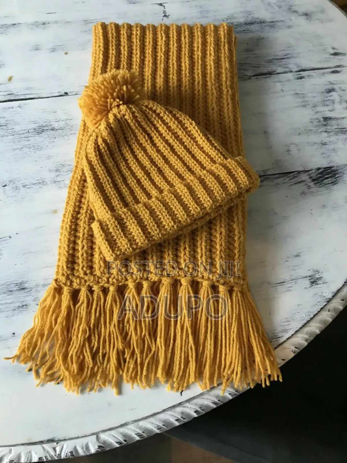 Crochet Headsock and Scarf(2 Piece)