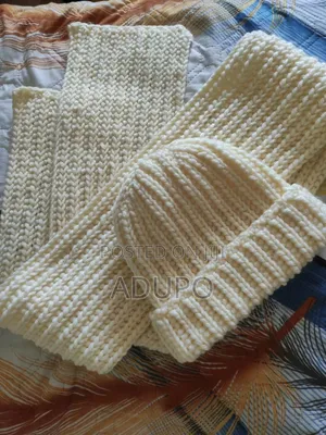 Crochet Headsock and Scarf(2 Piece)