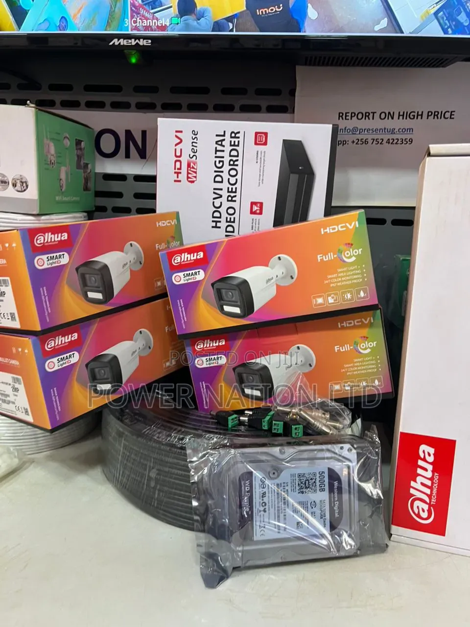 4 Channel Konkavision Dahua CCTV Camera Full Set