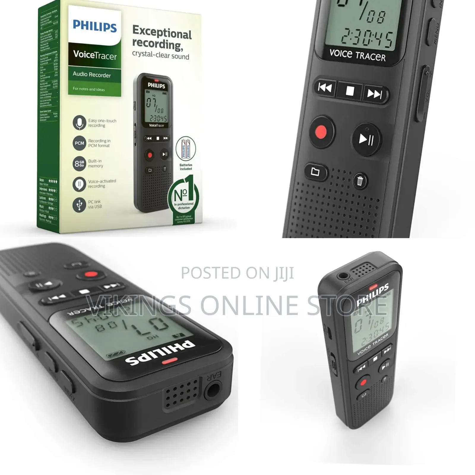 Philips Voicetracer Dvt1160 Audio Recorder - Voice Activation Function