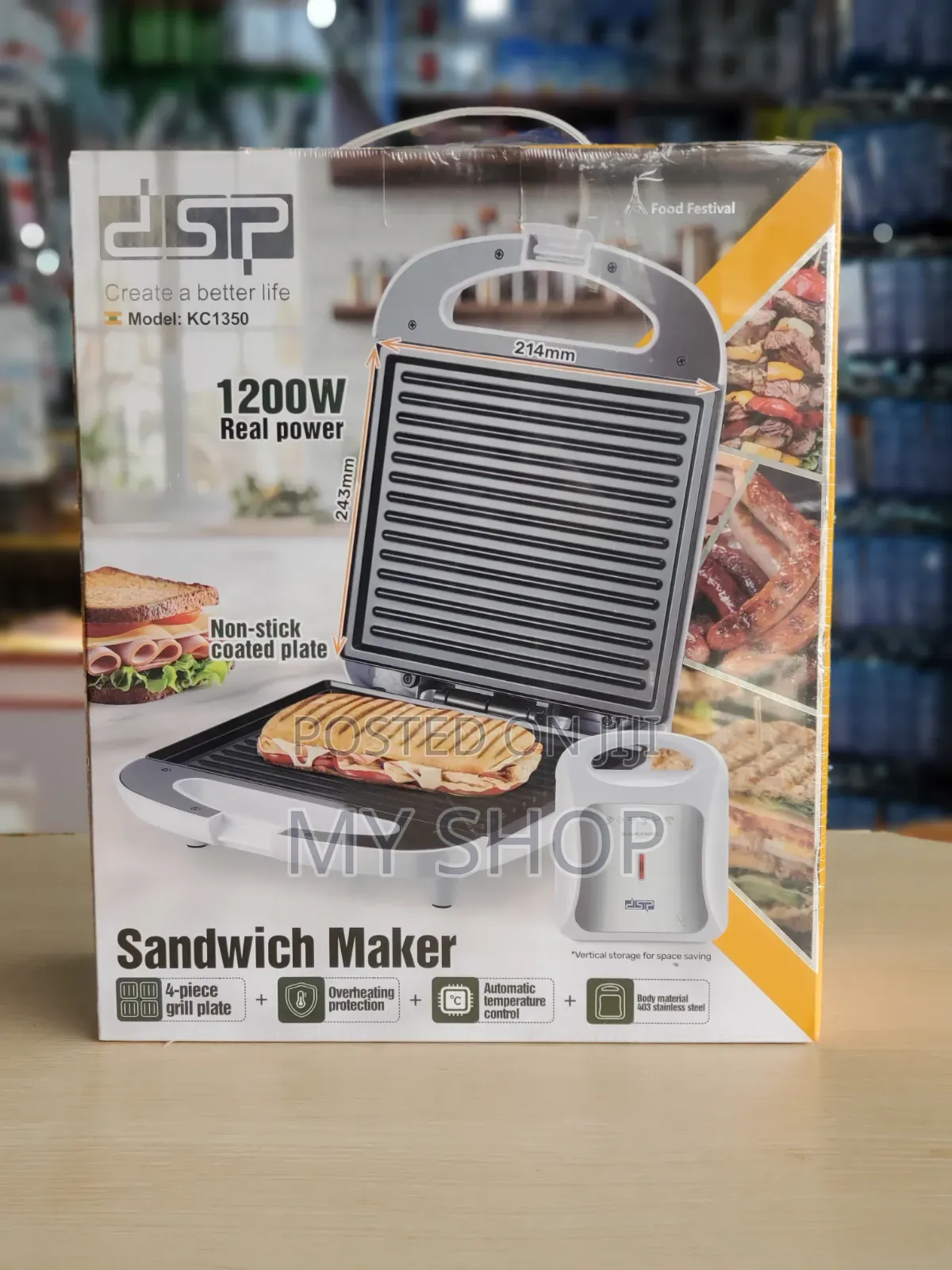 Panini Press and Sandwich Maker - Fast and Even Heating