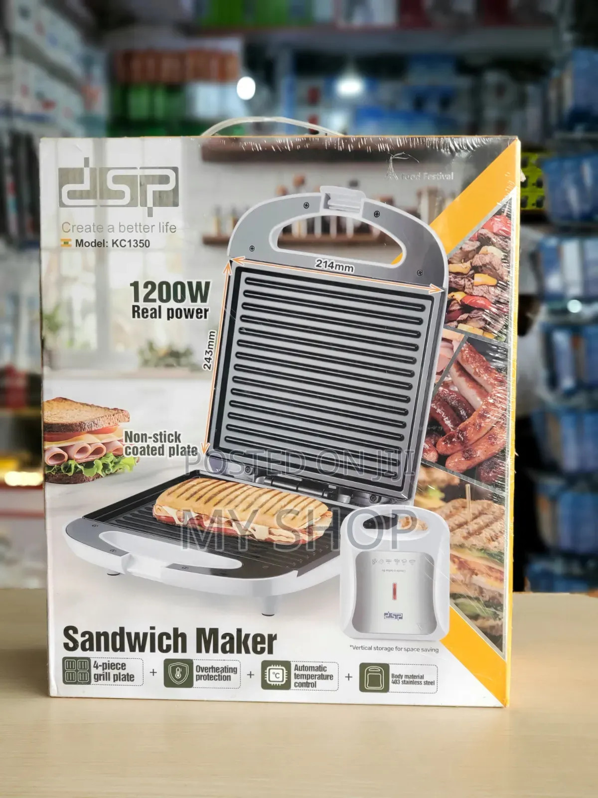 Panini Press and Sandwich Maker - Fast and Even Heating