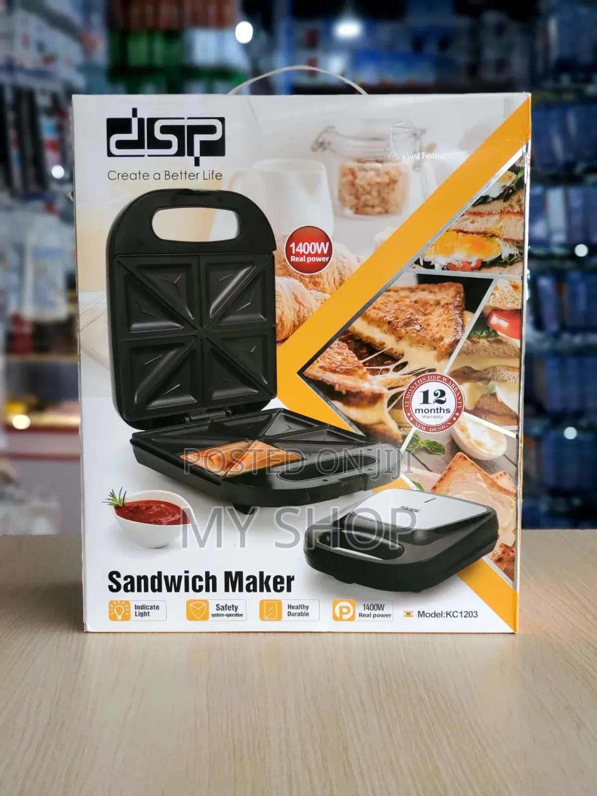 Electric Sandwich Maker Buy Now and Enjoy Free Delivery