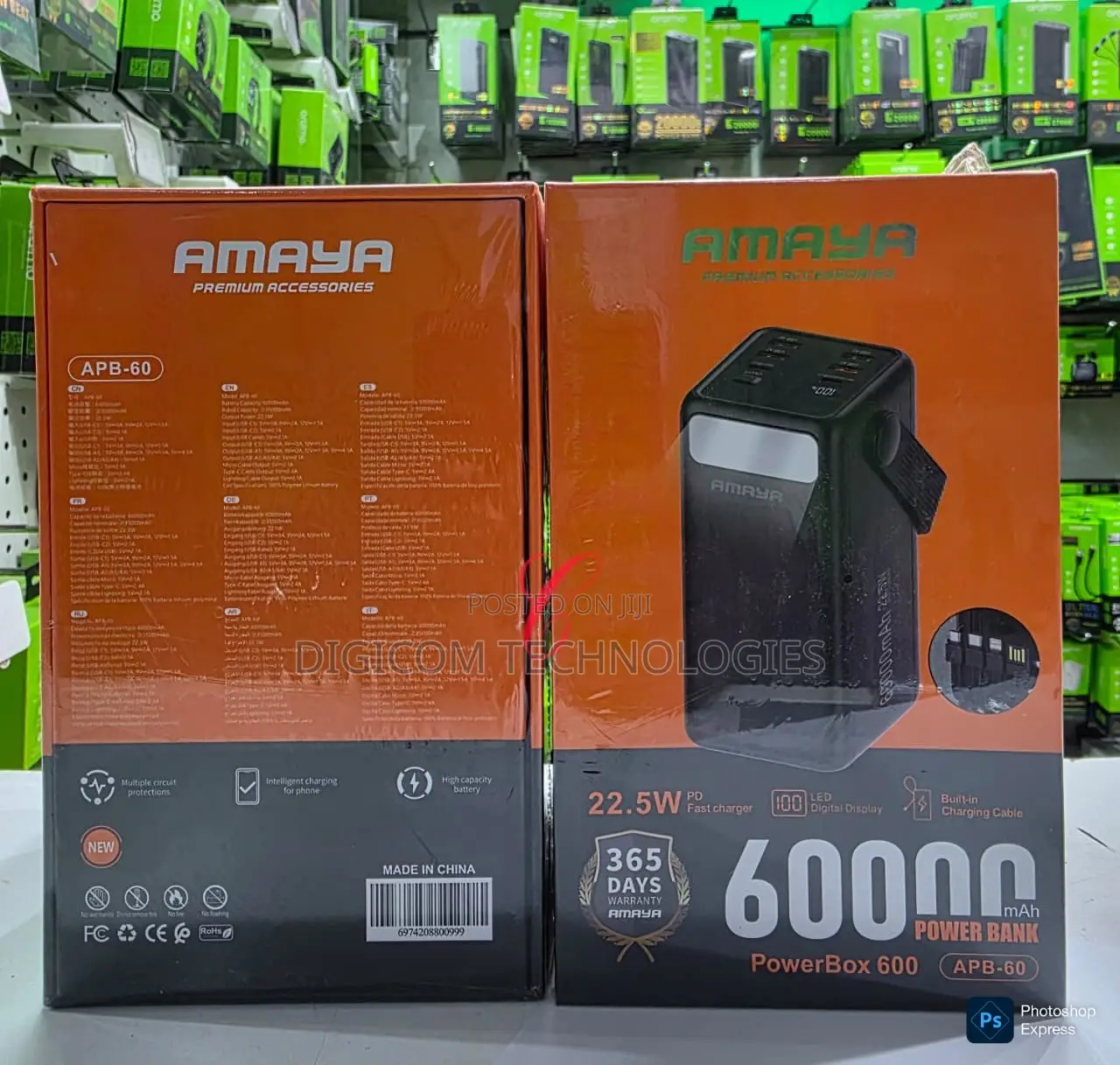 *Restocked * Amaya Powerbox 400 Apb-40 *40,000mah* 22.5w Pd