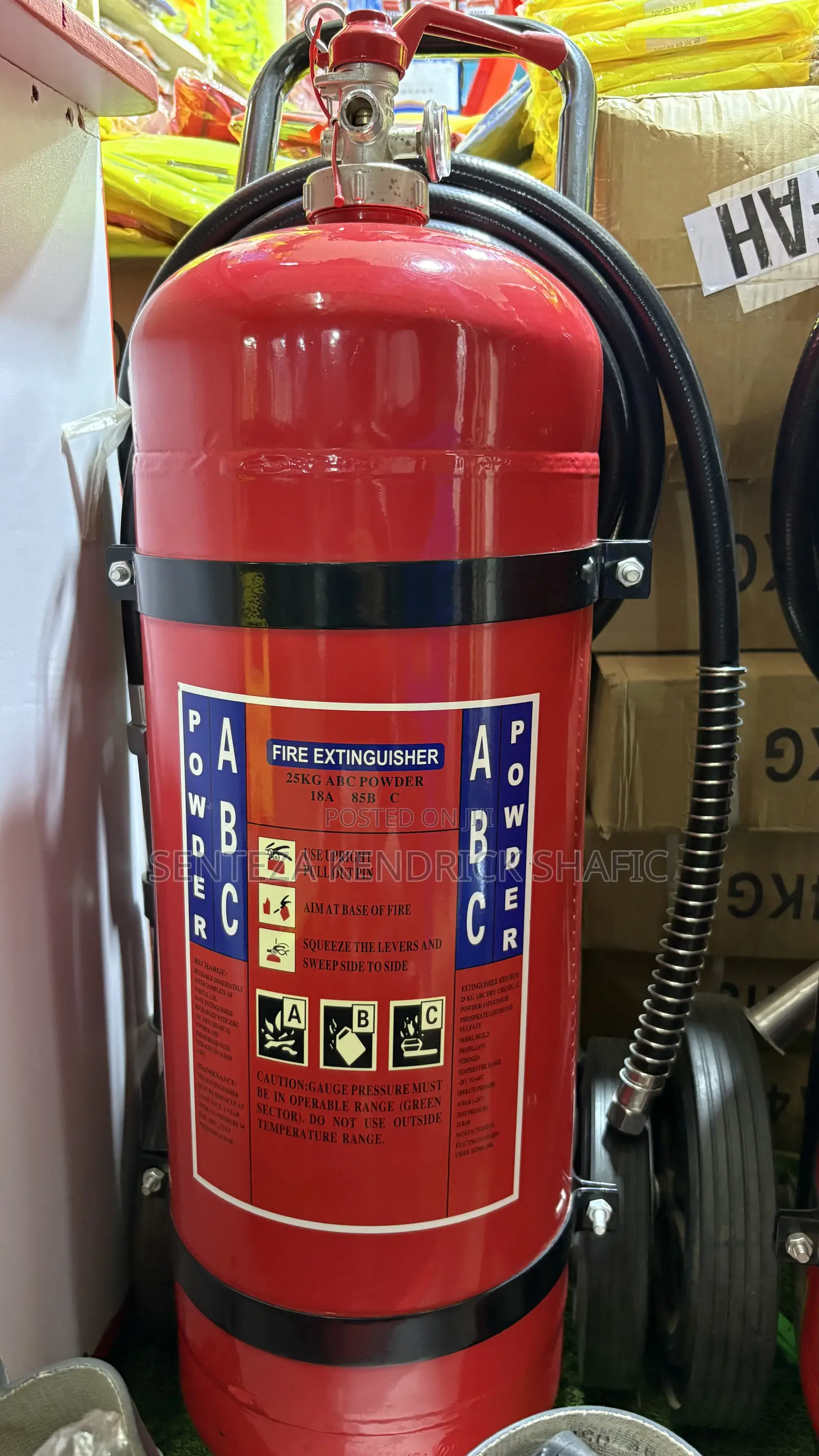 Fire Extinguisher 25kg (Abc Dry Powder Industrial Heavy Duty)