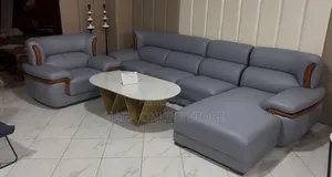 Leather L Shaped Luxury Sofa