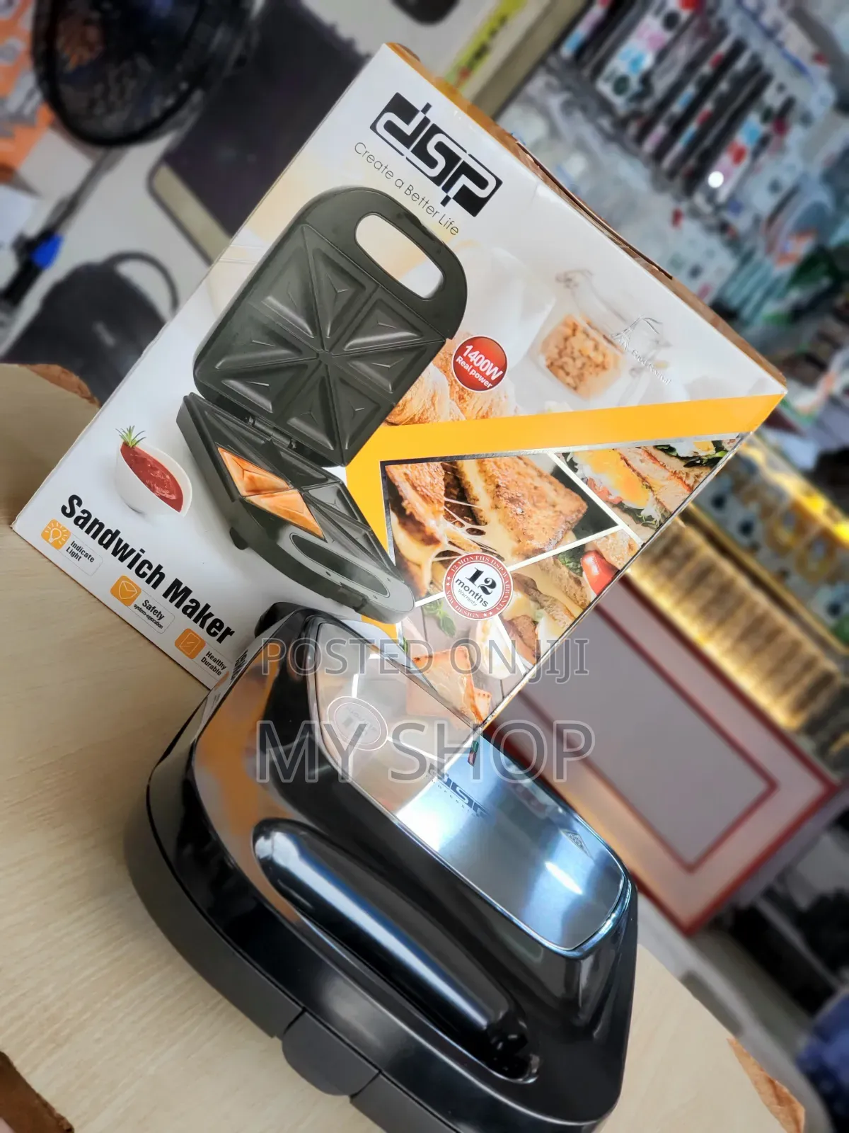 4-Slice Sandwich Maker Available Now - Free and Fast Delivery