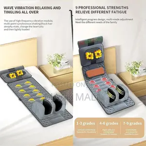 Full Body Massage Mat With Heat, 10 Vibrating Nodes Full Body Massage