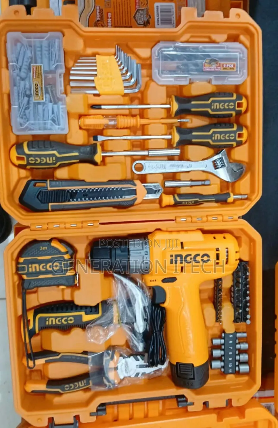 Ingco 89 PCS Tools Set With Cordless Drill , Hkthp41482