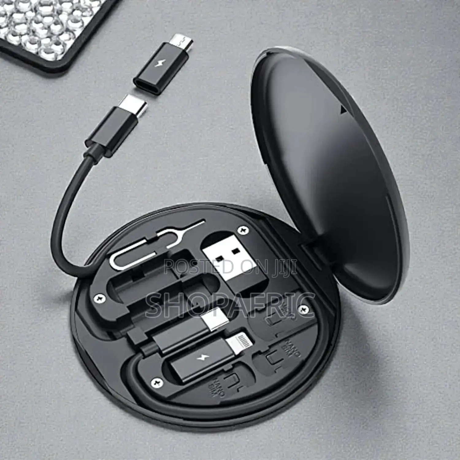 Portable Data Cable And Adapter Storage Box Kit-btz-260h