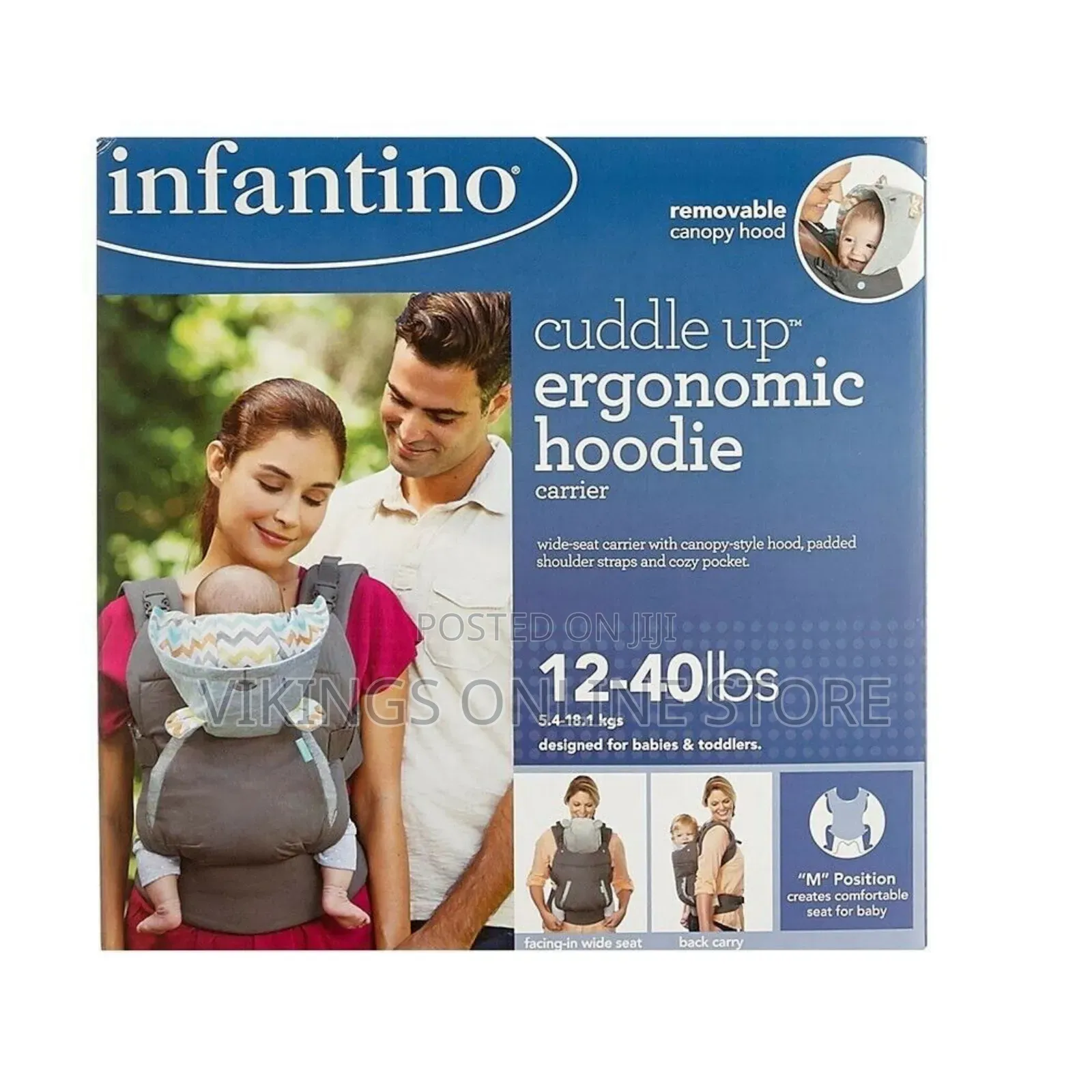The Infantino Cuddle Up Ergonomic Hoodie Carrier