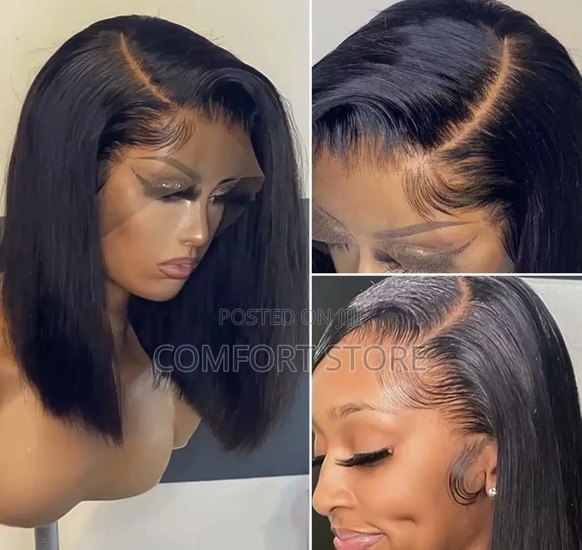 13*4 Bob 12 Full Lace Closure Human Hair Wigs