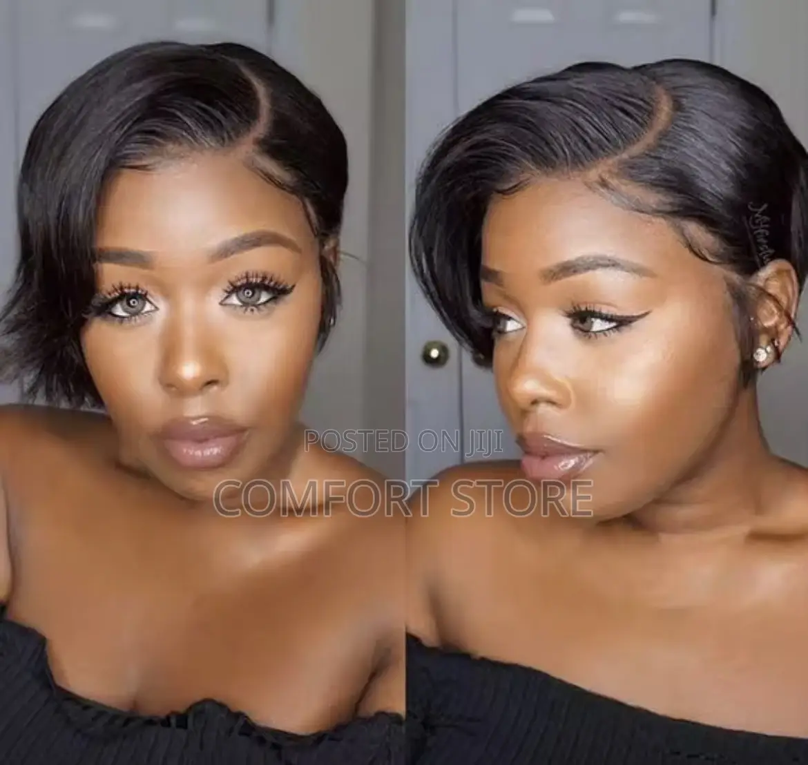 13*4 Pixie Short Human Hair Wigs Full Lace Closure