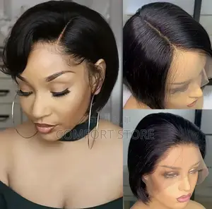 13*4 Pixie Short Human Hair Wigs Full Lace Closure