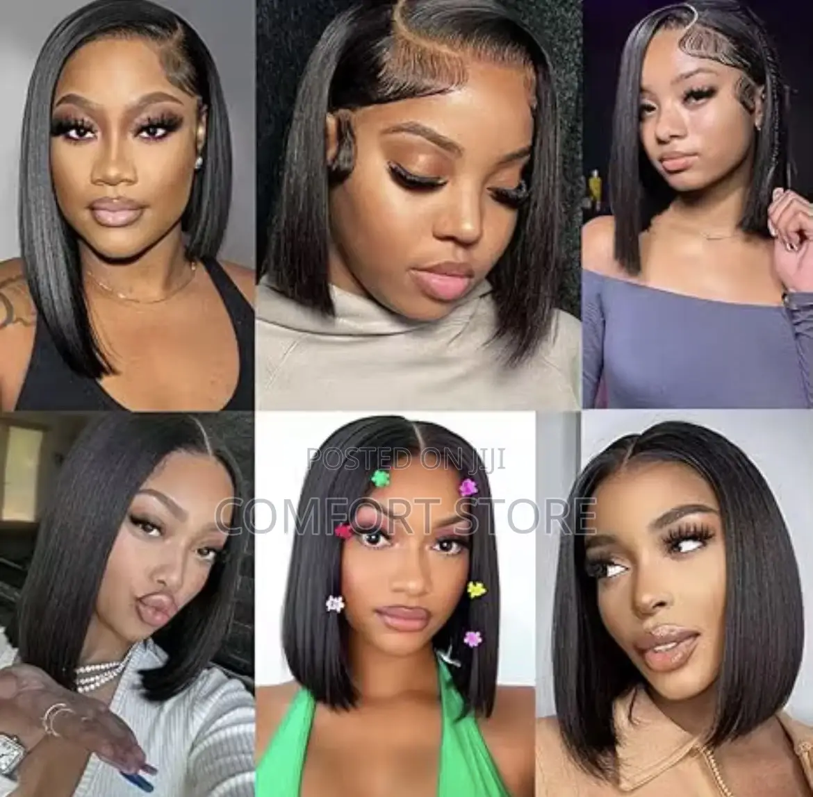 13*4 Bob 10inches Black Human Hair Wigs