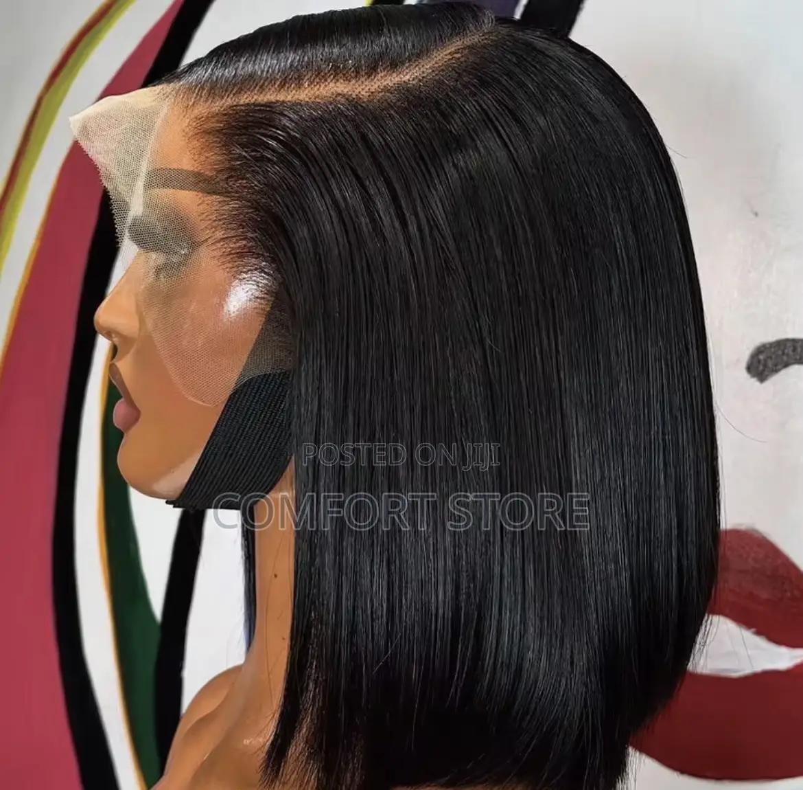 13*4 Bob 12 Black Ears to Ear Full Lace Closure Human Hair Wigs