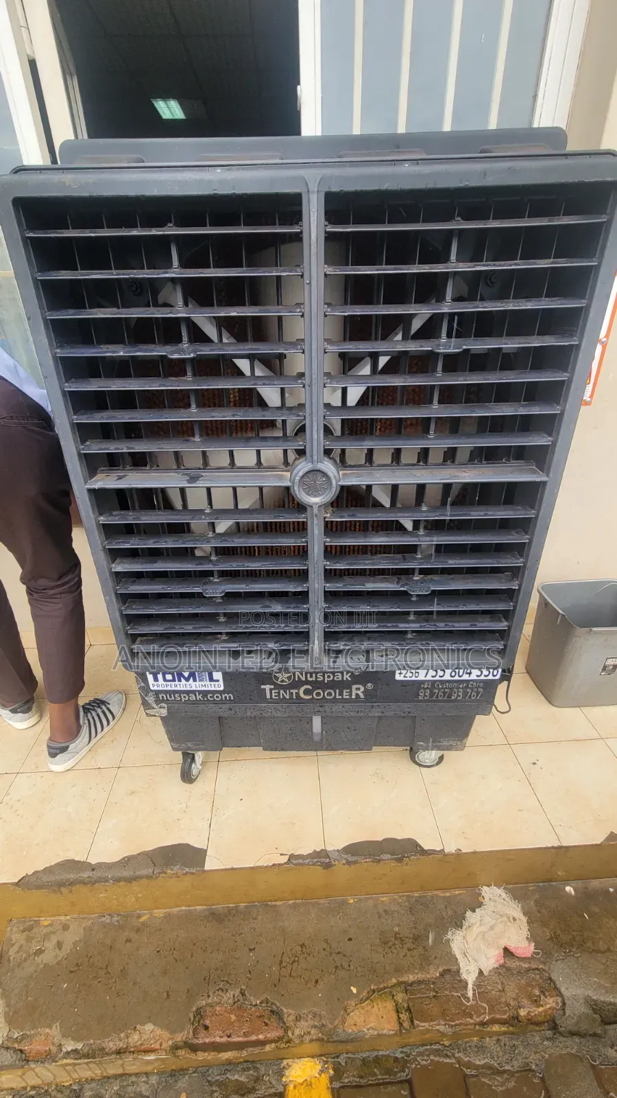Heavy-duty Air Cooler 100l Black