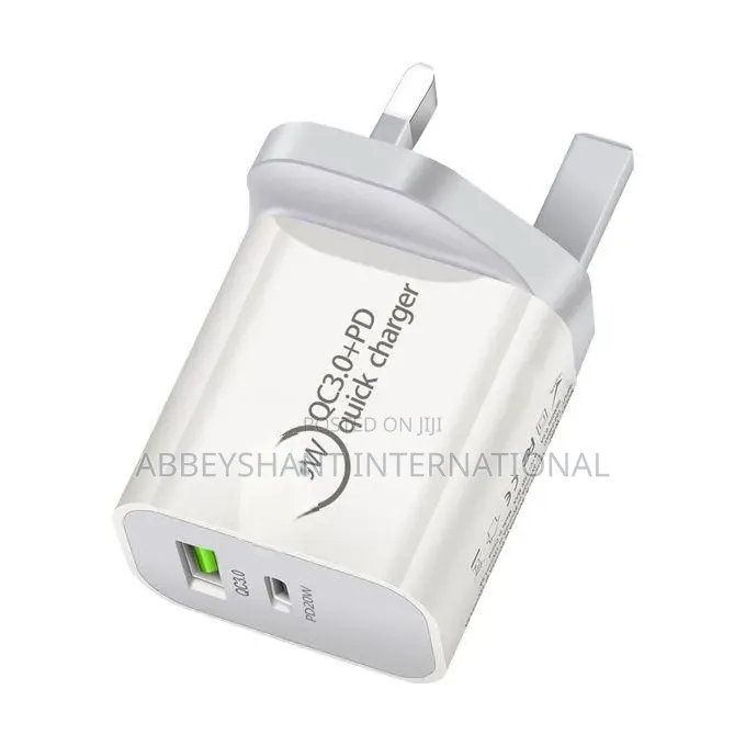 Golden 30w Pd+Super Qc Charger With a Type-C Cable