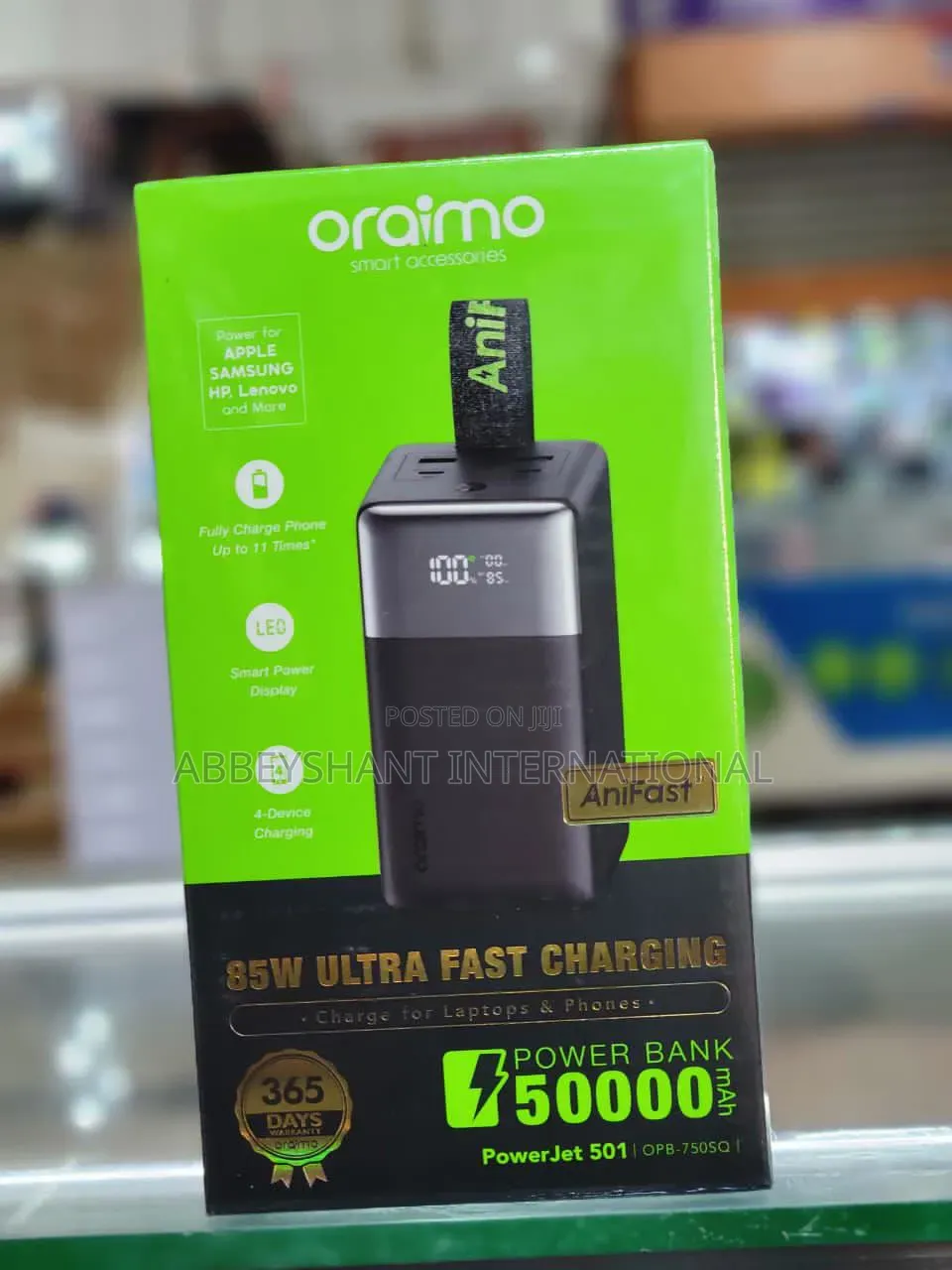 Oraimo Powerjet 50000amps Power Bank