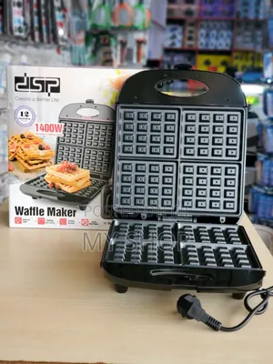 Electric Waffle Maker 4pcs - Fast Even Cooking