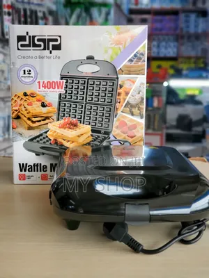 Electric Waffle Maker 4pcs - Fast Even Cooking