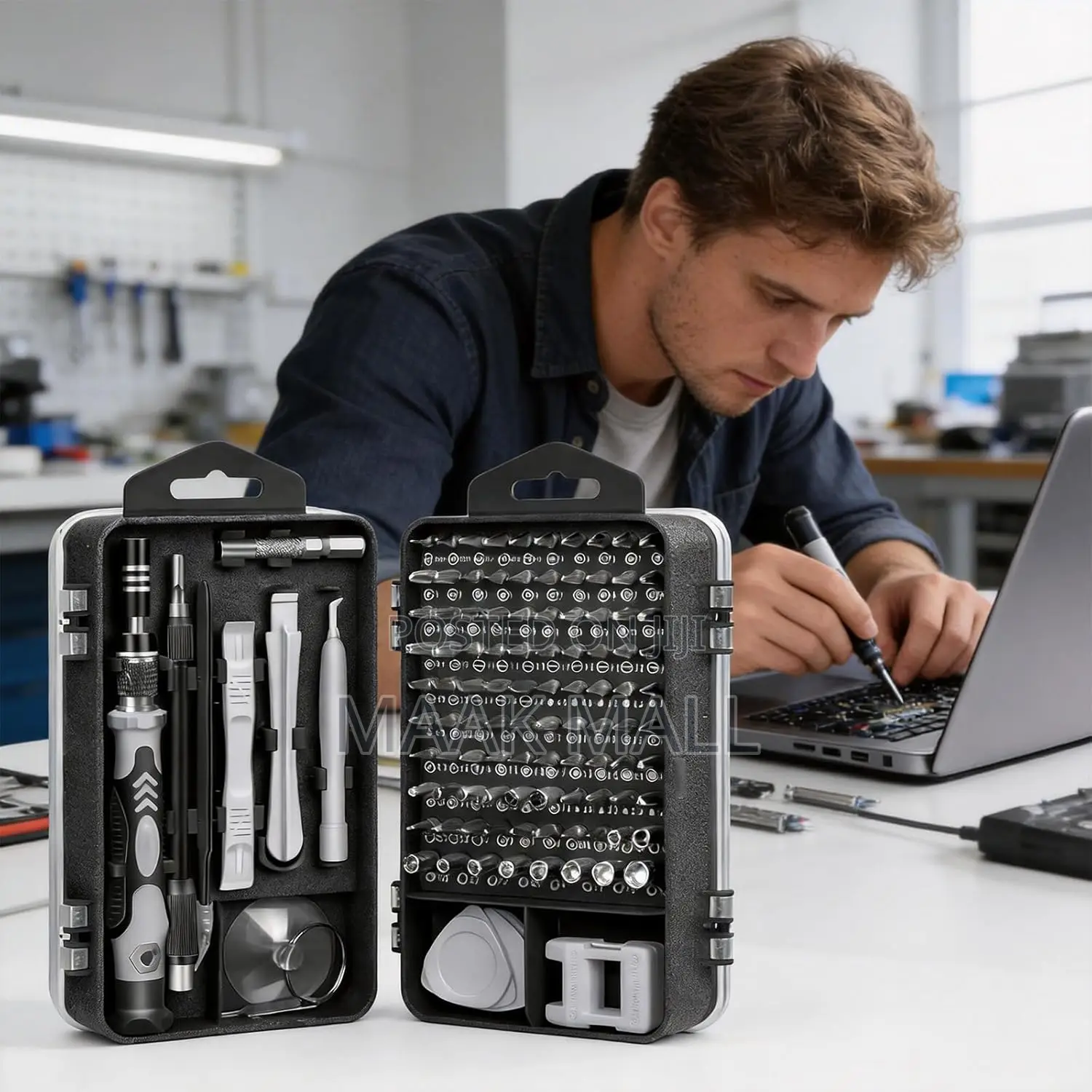 115 in 1 Precision Screwdriver Set Used for Electronic Repair.