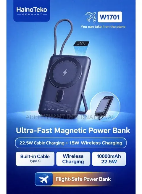 Haino Teko W1701 10000mah Magnetic Power Bank