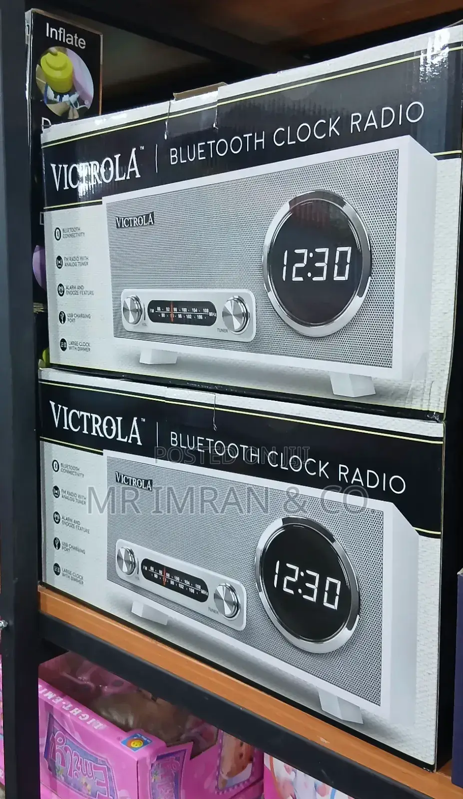 Victrola Broadway Bluetooth Clock Radio.