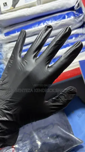 Black Nitrile Disposable Gloves
