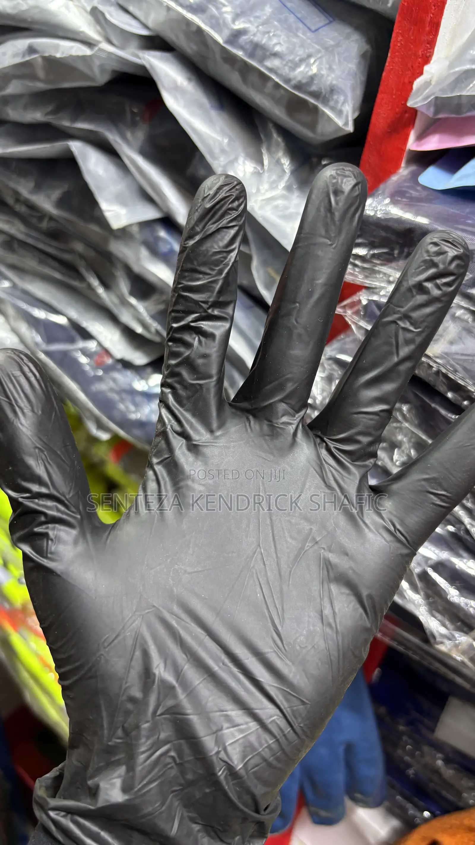 Black Nitrile Disposable Gloves