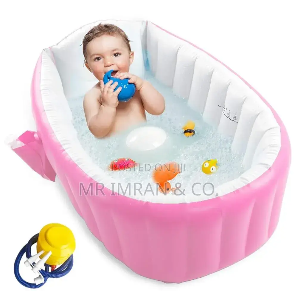 Pink Inflatable Baby Bathtub