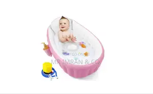 Pink Inflatable Baby Bathtub