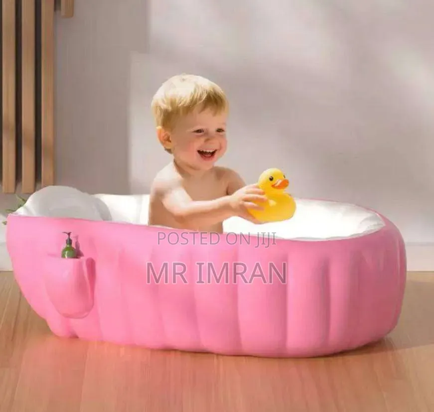 Pink Inflatable Baby Bathtub