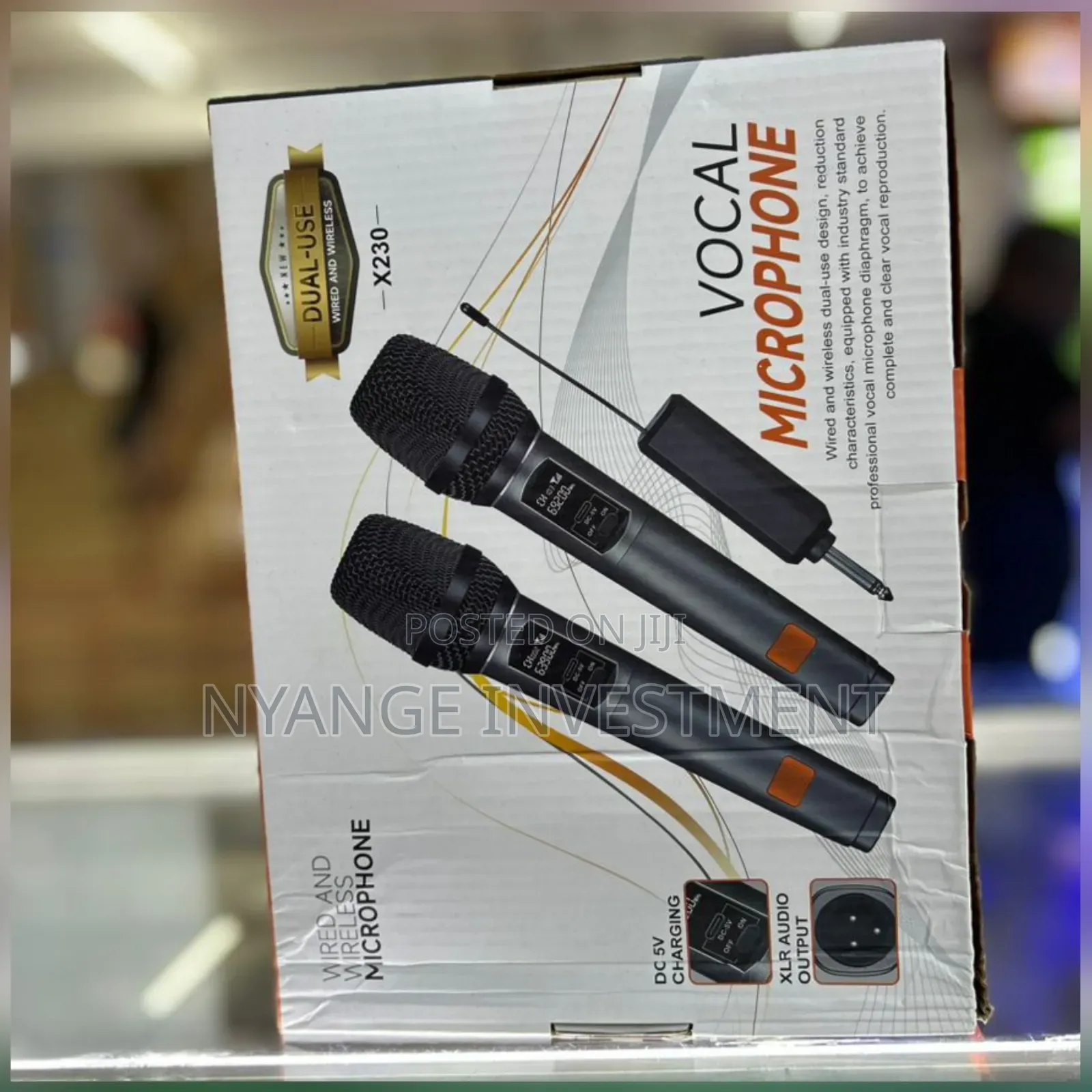 X230 Vocal Microphone With Dual-Use Wired and Wireless Capabilities.