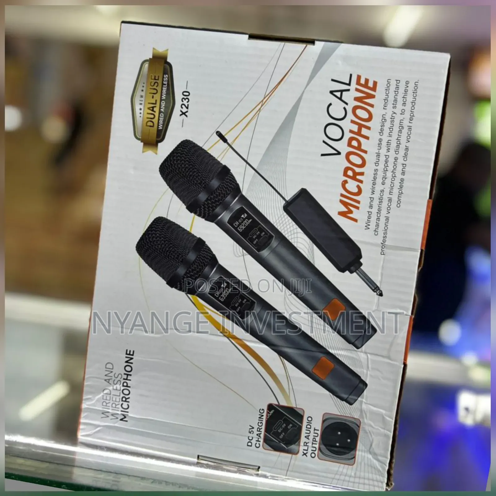 X230 Vocal Microphone With Dual-Use Wired and Wireless Capabilities.