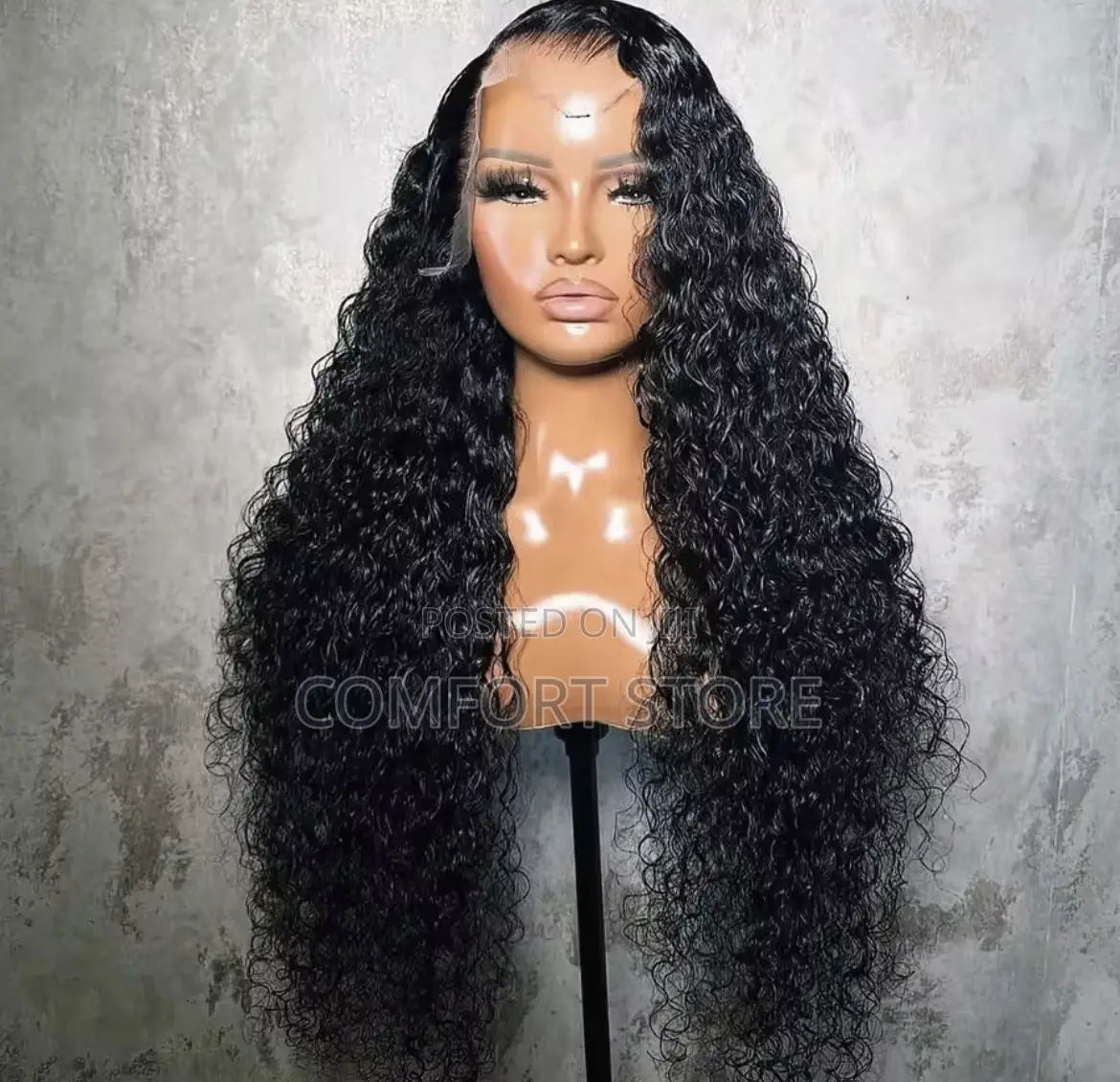 13*4 Water Wave 32 Inch Full Lace Closure Black