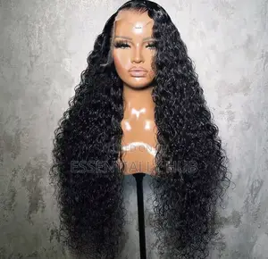 13*4 Water Wave 32 Inch Full Lace Closure Black