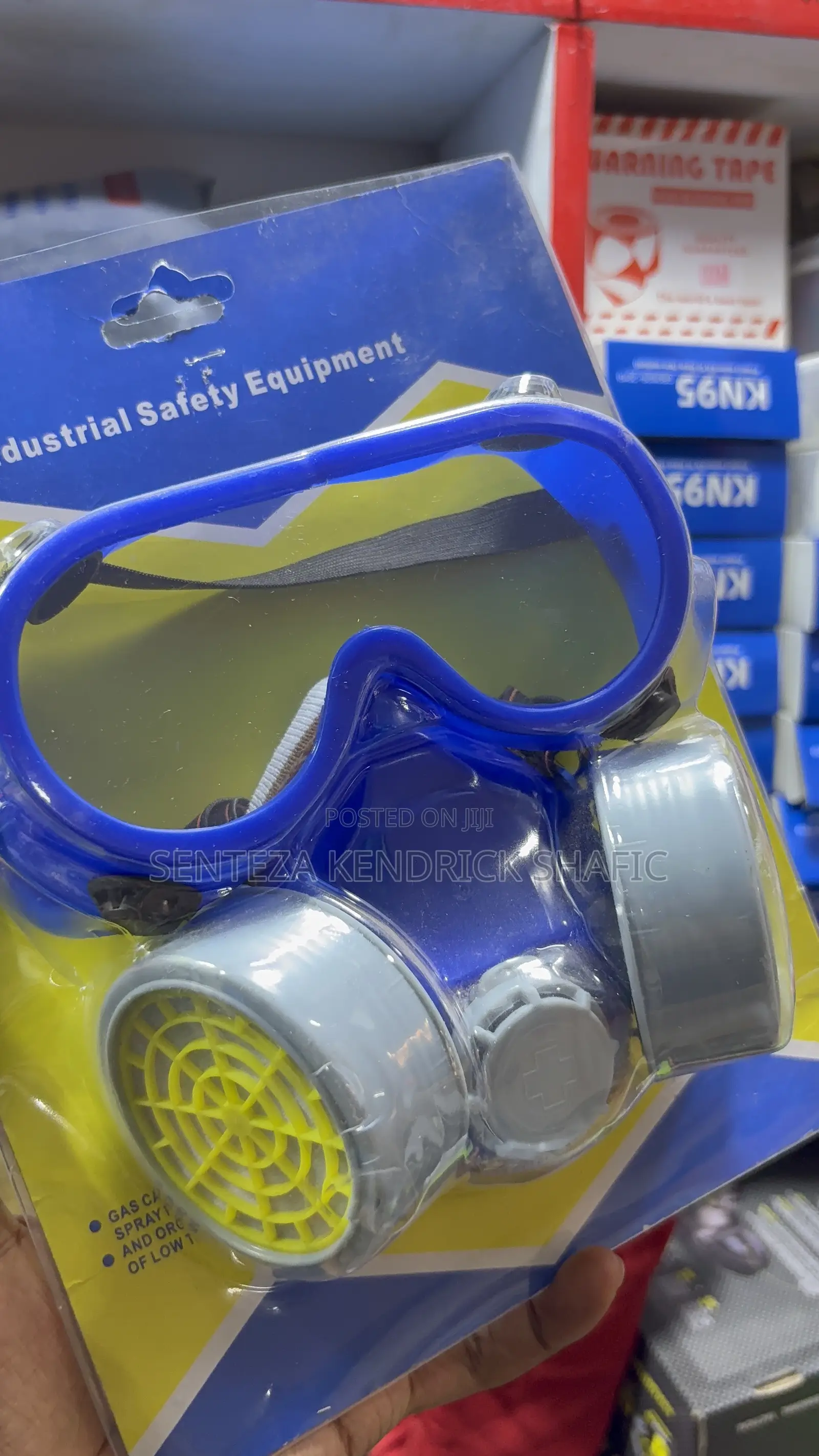 Respirator Safety Mask With Protective Goggles