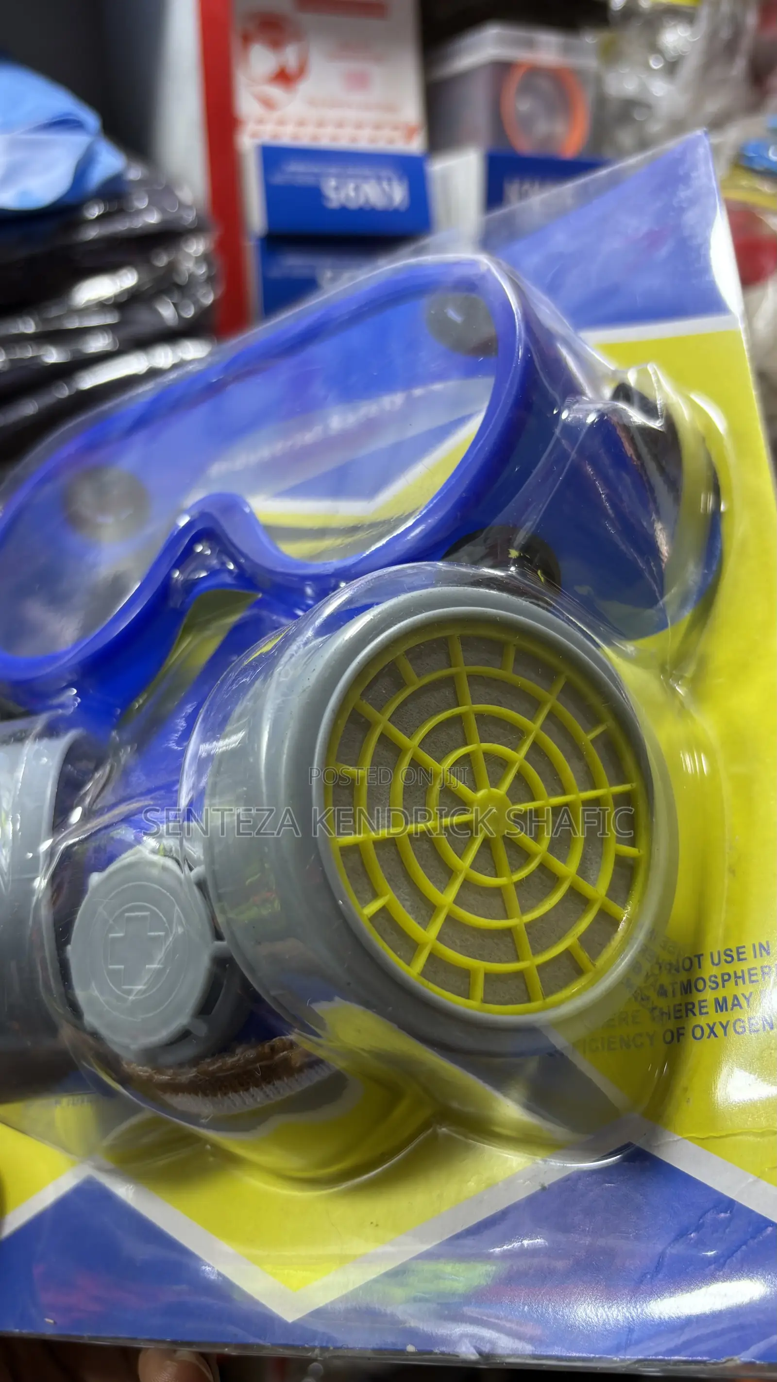 Respirator Safety Mask With Protective Goggles