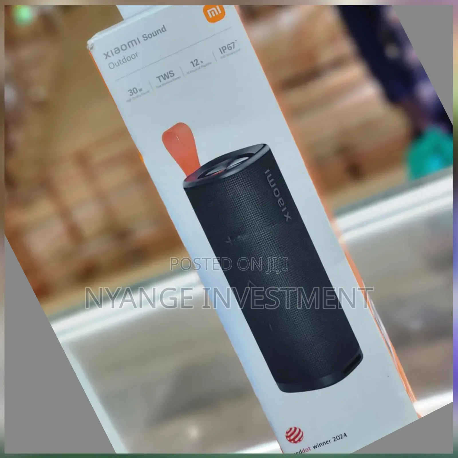 Xiaomi Sound Outdoor 30w Portable Bluetooth Speaker in Black.