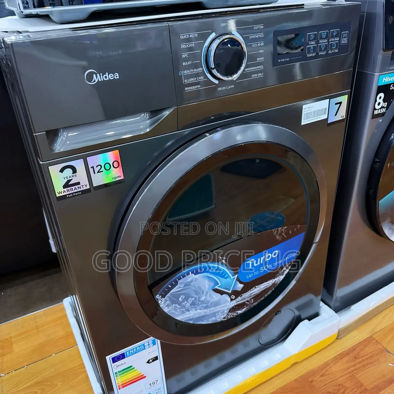 Midea Front-Load Washing Machine, 7kgs