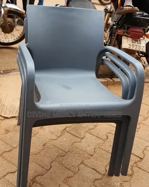 Grey Plastic Armchair