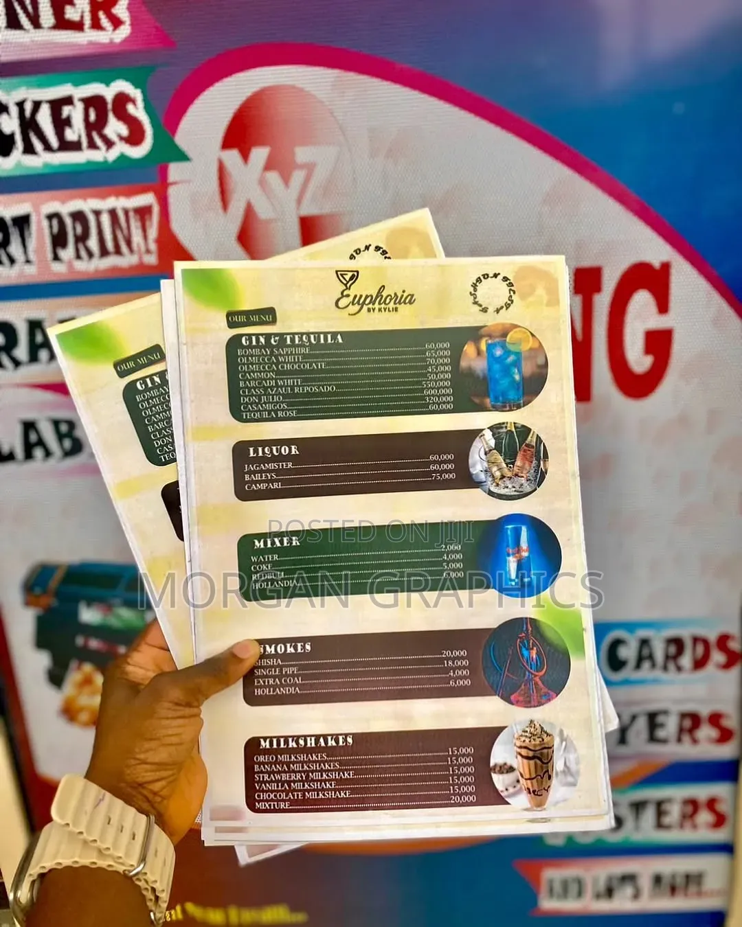 Branded Menu and Covers