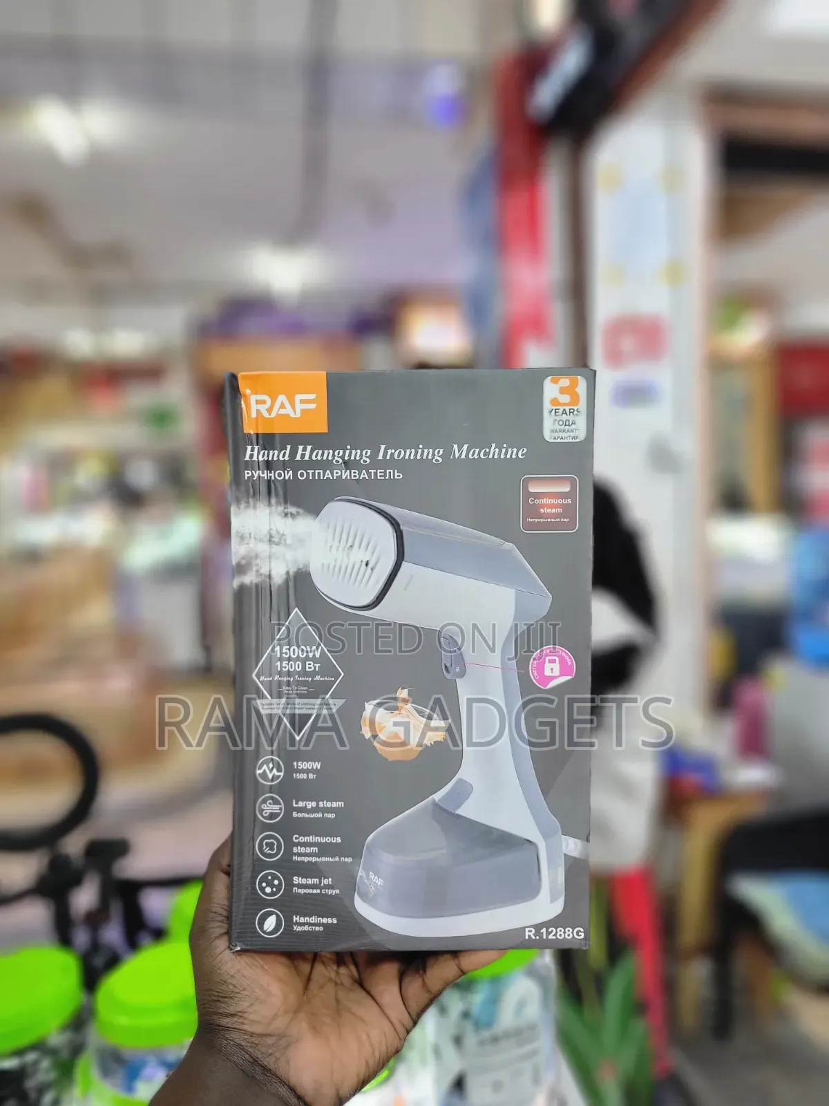 Raf R.1288g Handheld Garment Steamer.