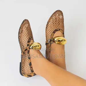 Animal Print Ladies Pumps_brown