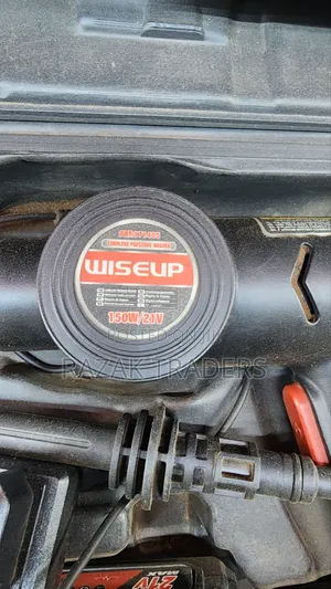 21v Wiseup Portable Car Washer Kit, a Cordless High-Pressure Cleaning