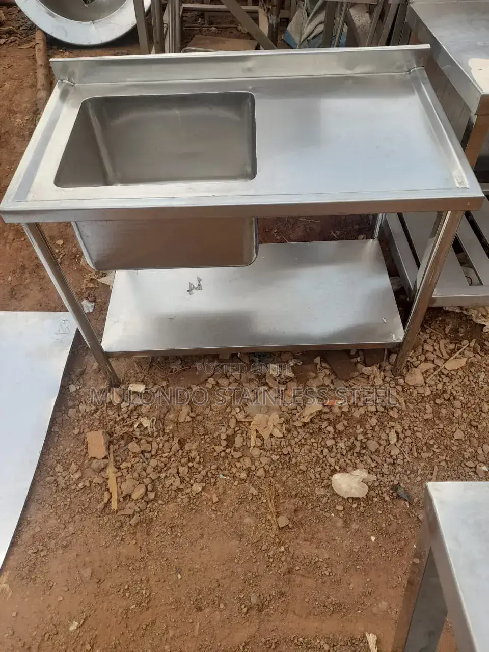 Commercial Stainless Steel Sink Single Bowl